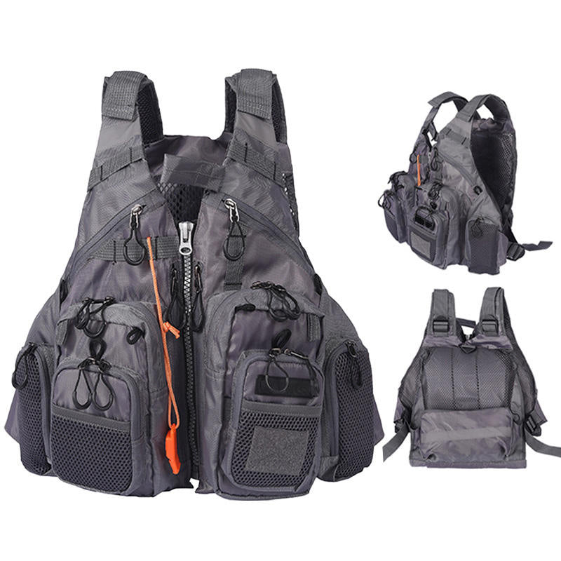 Fishing Vest Mens Multi-Pocket Life Vest, Nylon Jersey + EPE Foam | OEM/ODM