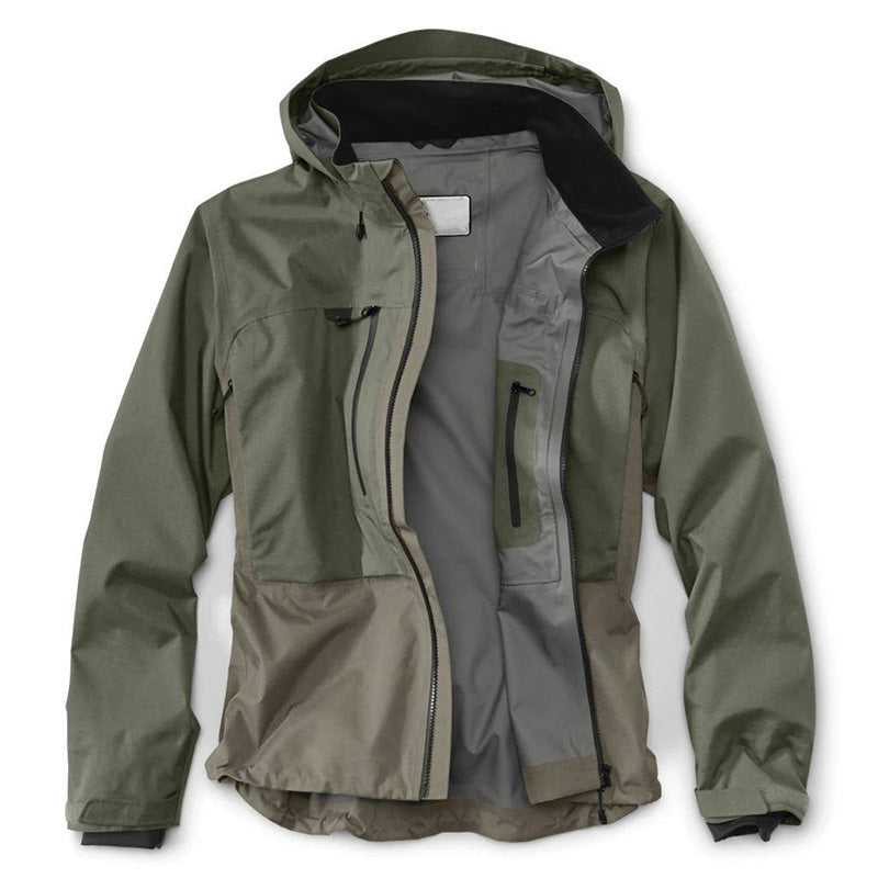 Fly Fishing Rain Jacket | Hooded Utility Shell, Heat-Transfer Logo OEM Supplier