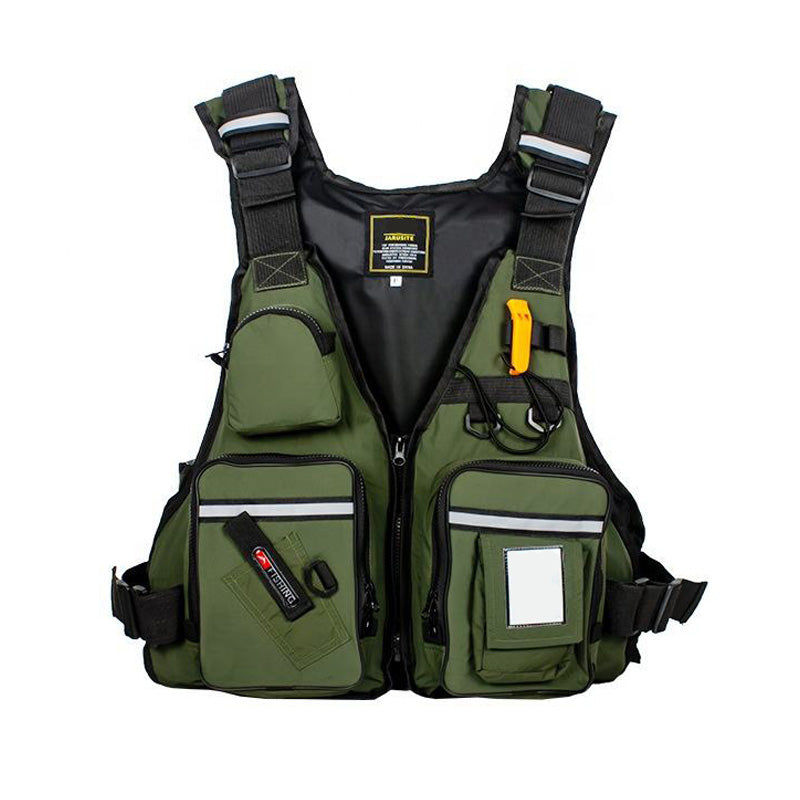 Fly Fishing Vest, Durable Oxford + Foam, Multi-Pocket Reflective | OEM/ODM