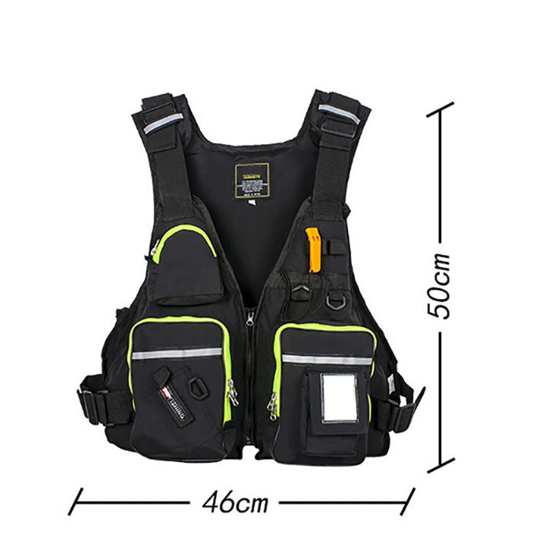Fly Fishing Vest, Durable Oxford + Foam, Multi-Pocket Reflective | OEM/ODM