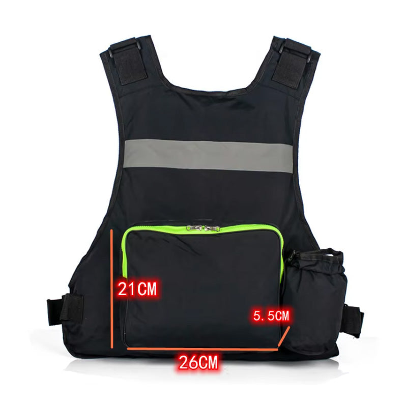 Fly Fishing Vest, Durable Oxford + Foam, Multi-Pocket Reflective | OEM/ODM