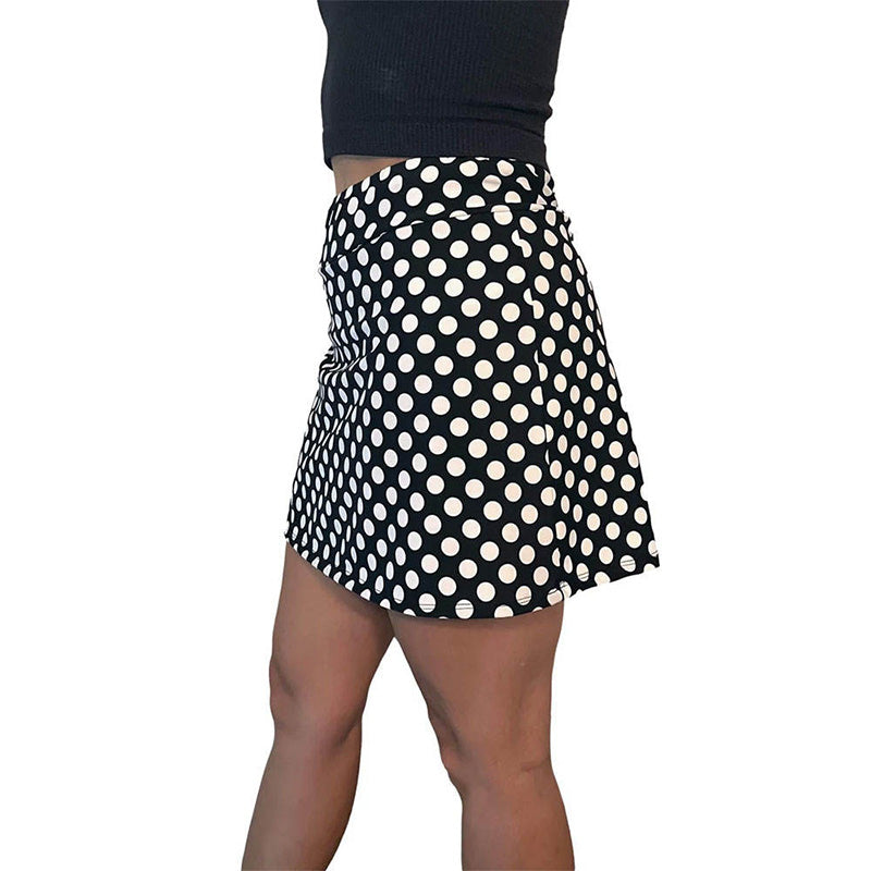 Polka Dot Fun Golf Skorts for Women with Side Pocket
