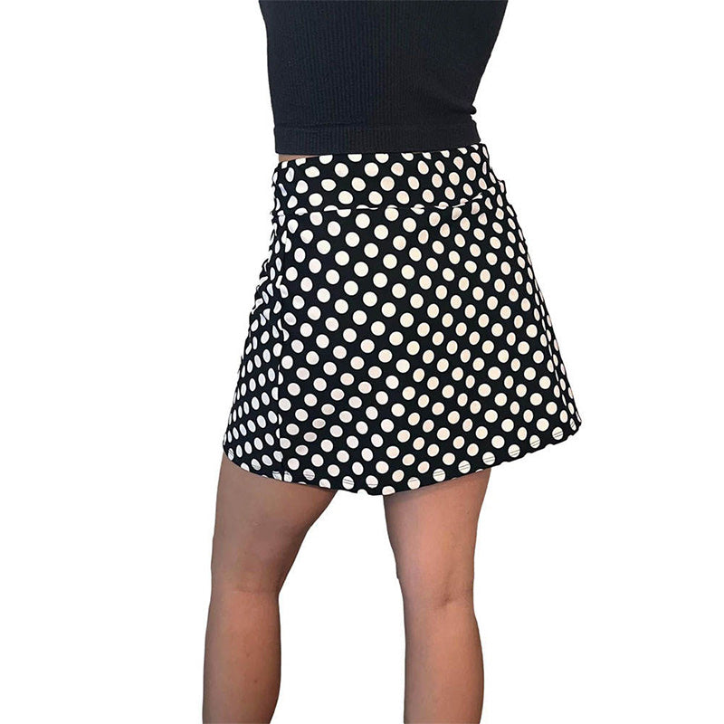 Polka Dot Fun Golf Skorts for Women with Side Pocket