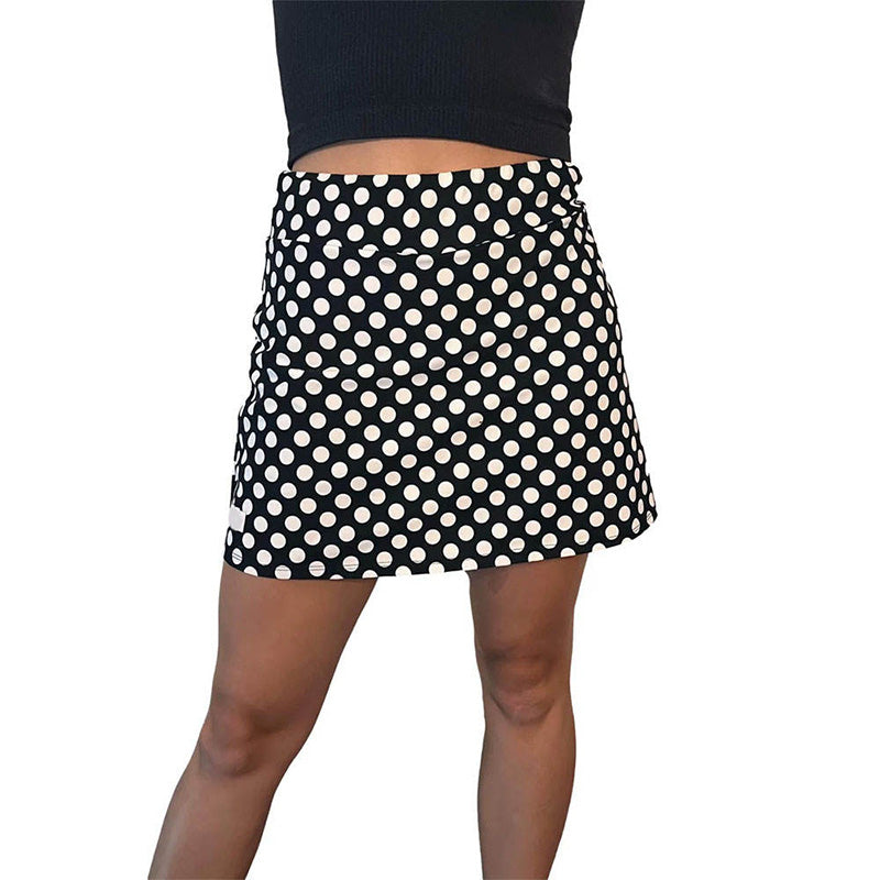 Polka Dot Fun Golf Skorts for Women with Side Pocket