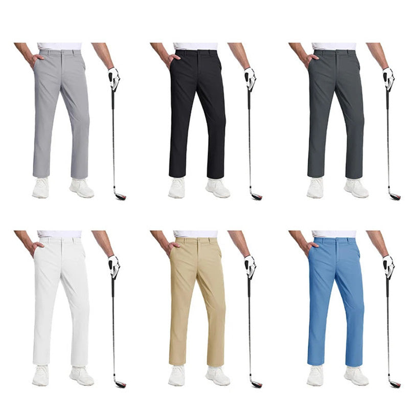 Stretch Golf Pants for Men – Regular Fit Woven Chino