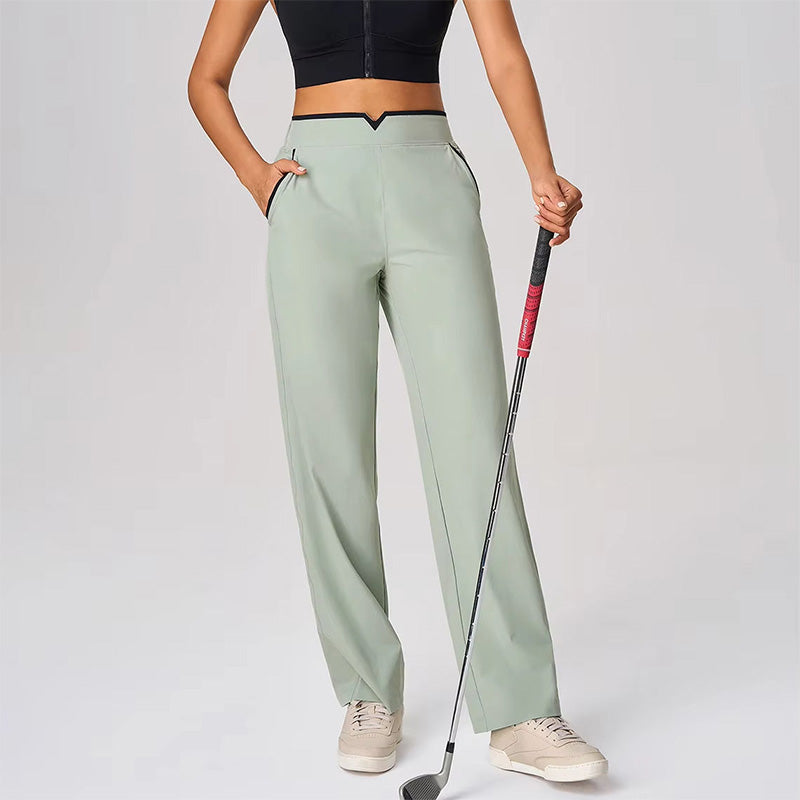 Golf Pants for Women – High Waisted Lightweight Wide Leg