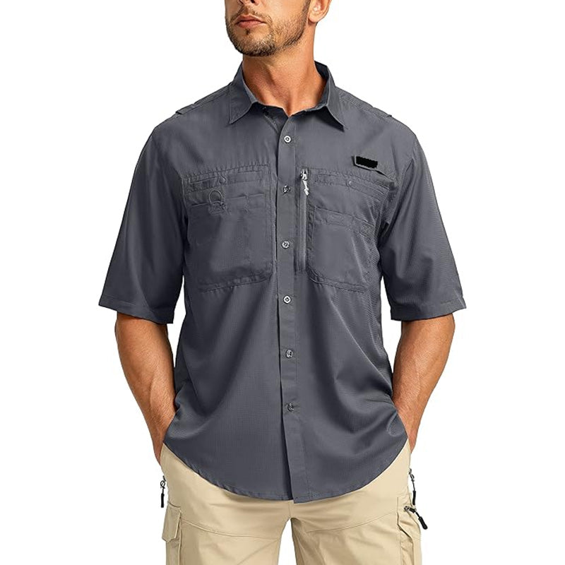 Habit Fishing Shirts Style | UPF 50 Quick-Dry Poly-Spandex Button-Up OEM
