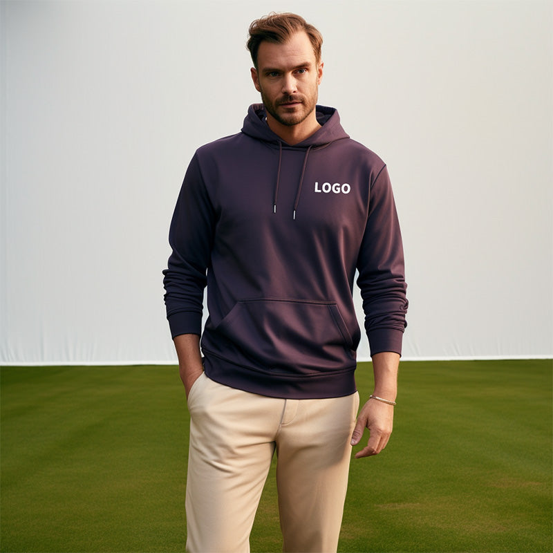 Lightweight Golf Hoodie Pullover, Quick-Dry Knit, Custom OEM/ODM (180–260g)