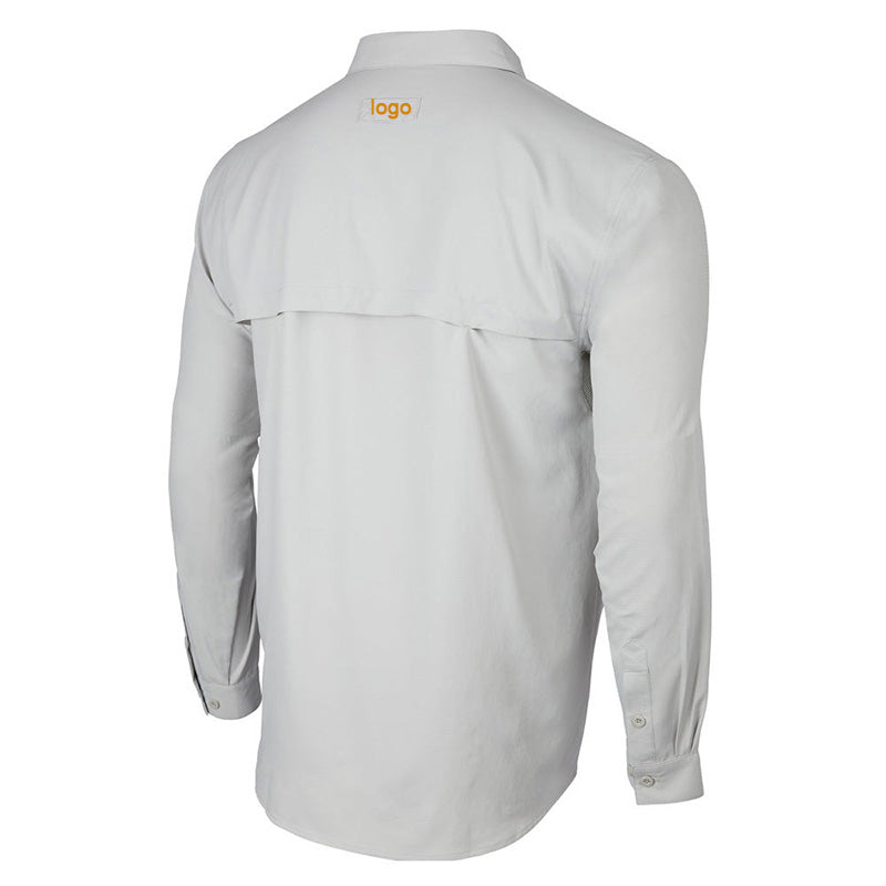 Long Sleeve UPF 50 Fishing Shirt | 4-Way Stretch, Vented Back, OEM