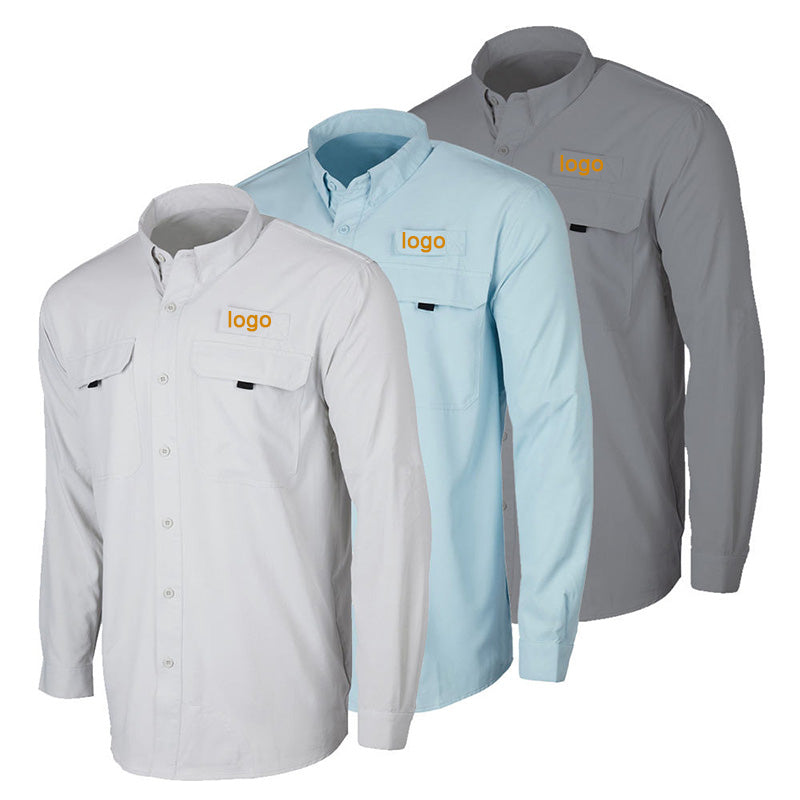 Long Sleeve UPF 50 Fishing Shirt | 4-Way Stretch, Vented Back, OEM