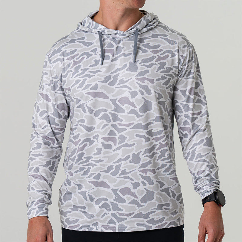 Men’s UPF 50 Fishing Hoodie, Quick-Dry Breathable Digital Print | OEM/ODM