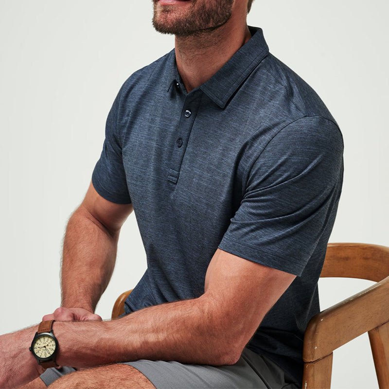 Men’s 180gsm Spandex/Poly Golf Polo Shirt | Anti-Pilling Knit, OEM Wholesale