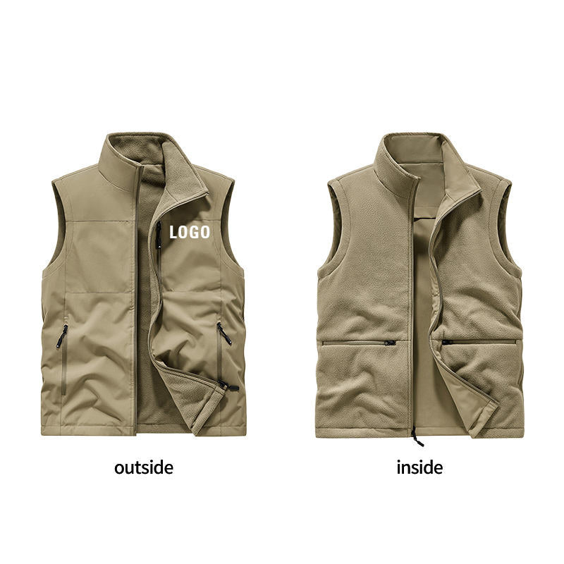 Mens Golf Vest 220g Waterproof Polyester Full-Zip OEM Private Label