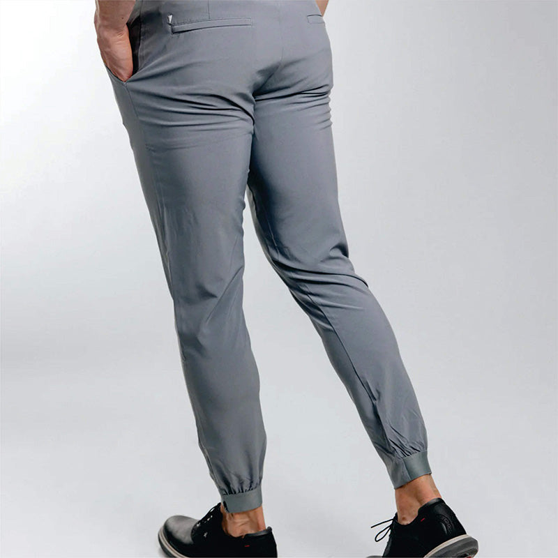 Mens Performance Golf Joggers, Quick Dry Cotton Tapered Fit