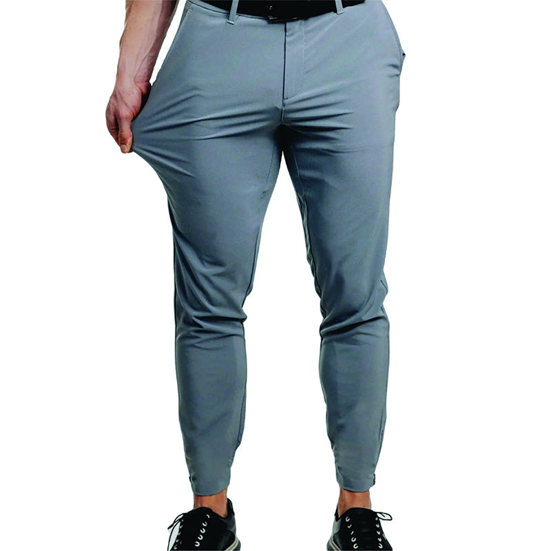Mens Performance Golf Joggers, Quick Dry Cotton Tapered Fit