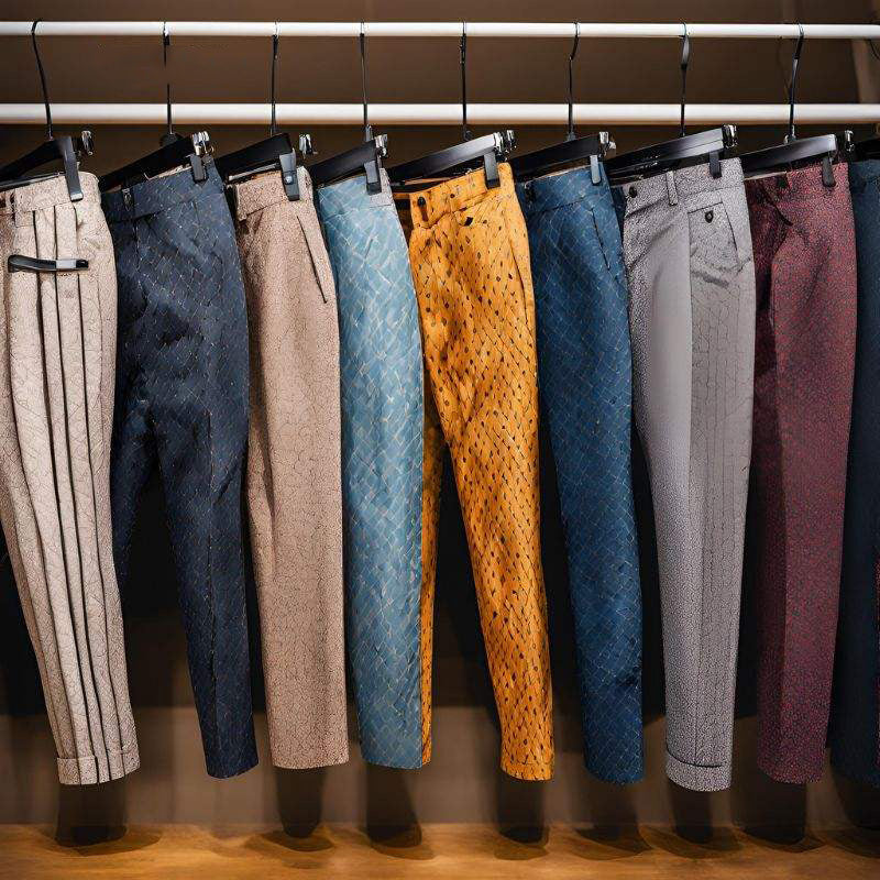 Plaid Golf Pants for Men – Lightweight Quick-Dry Printed Trousers OEM