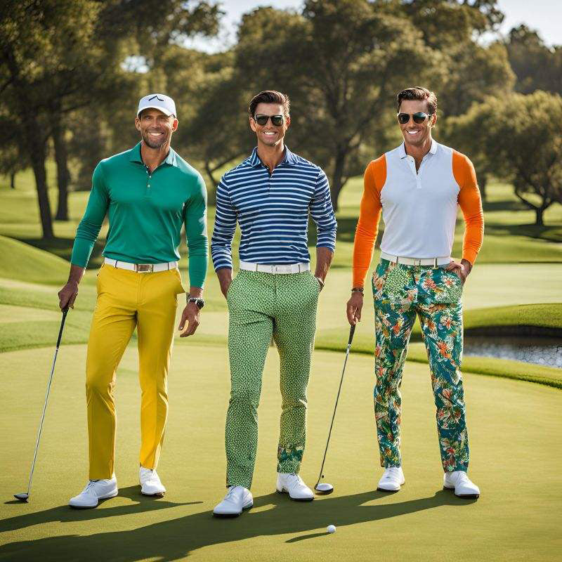 Plaid Golf Pants for Men – Lightweight Quick-Dry Printed Trousers OEM