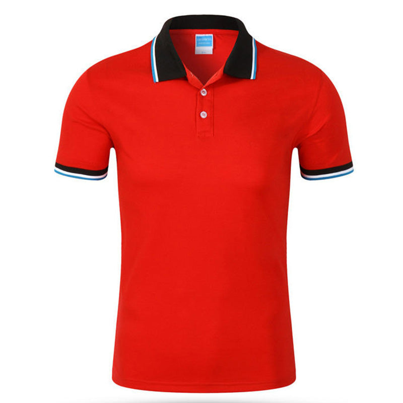 Red Breathable Golf Polo Shirt | 220gsm Poly/Cotton, Embroidery & Print OEM Supplier