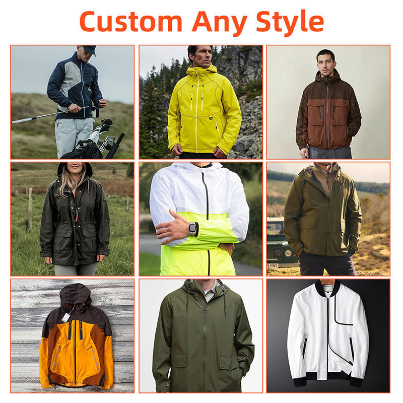 Waterproof Golf Jacket, Windproof Breathable Lightweight Shell with Zipper | OEM