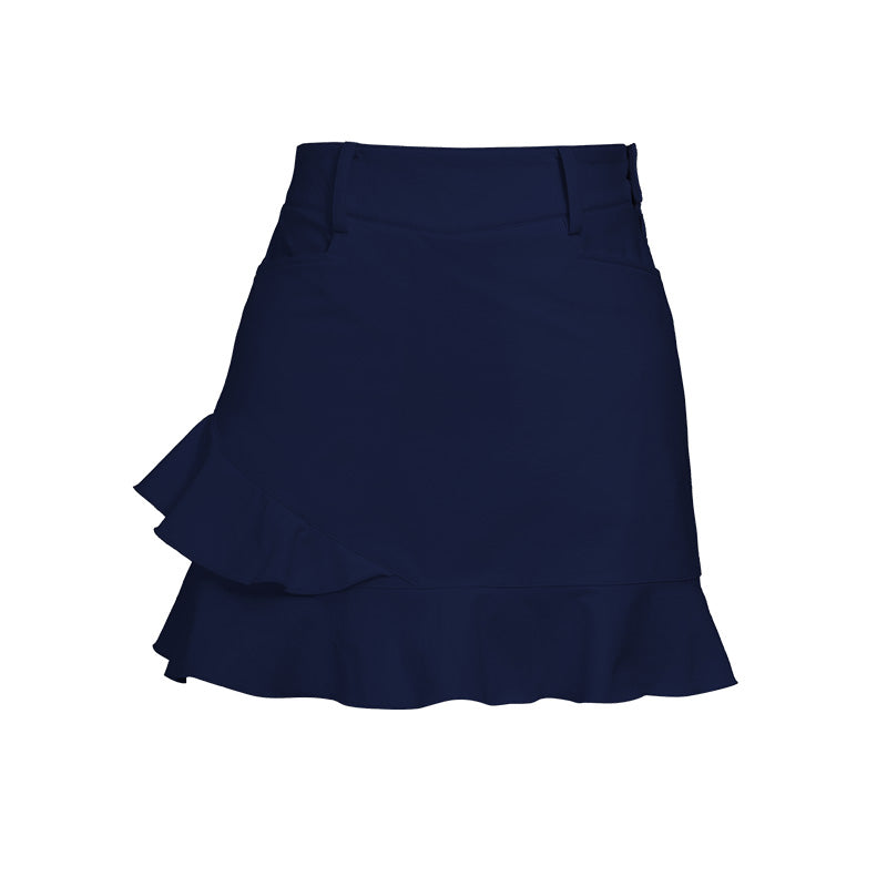 Ruffle A-Line Womens Golf Skorts, Lightweight Anti-Wrinkle