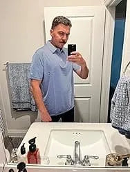 A retail customer is happy with the high quality polo shirts that solved the urgent restocking problem