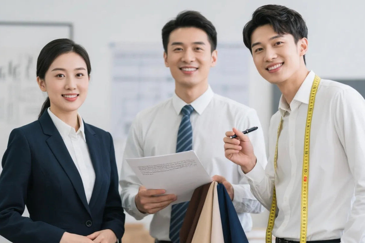 Qiandao's sampling development team is staffed by: business manager, proofing engineer, merchandiser