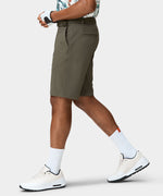 Men's olive 4 way stretch Golf Shorts