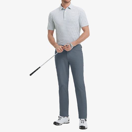 Lightweight Slim Golf Pants with Quick-Dry Stretch and Clean Fit