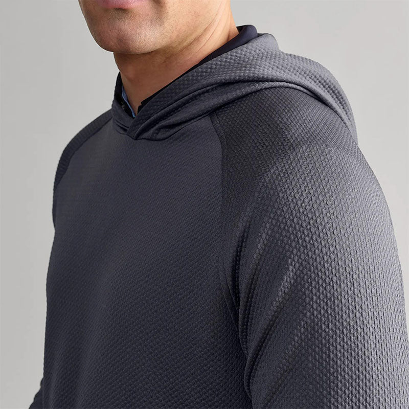Custom Textured Men’s Golf Hoodie with Raglan Sleeves