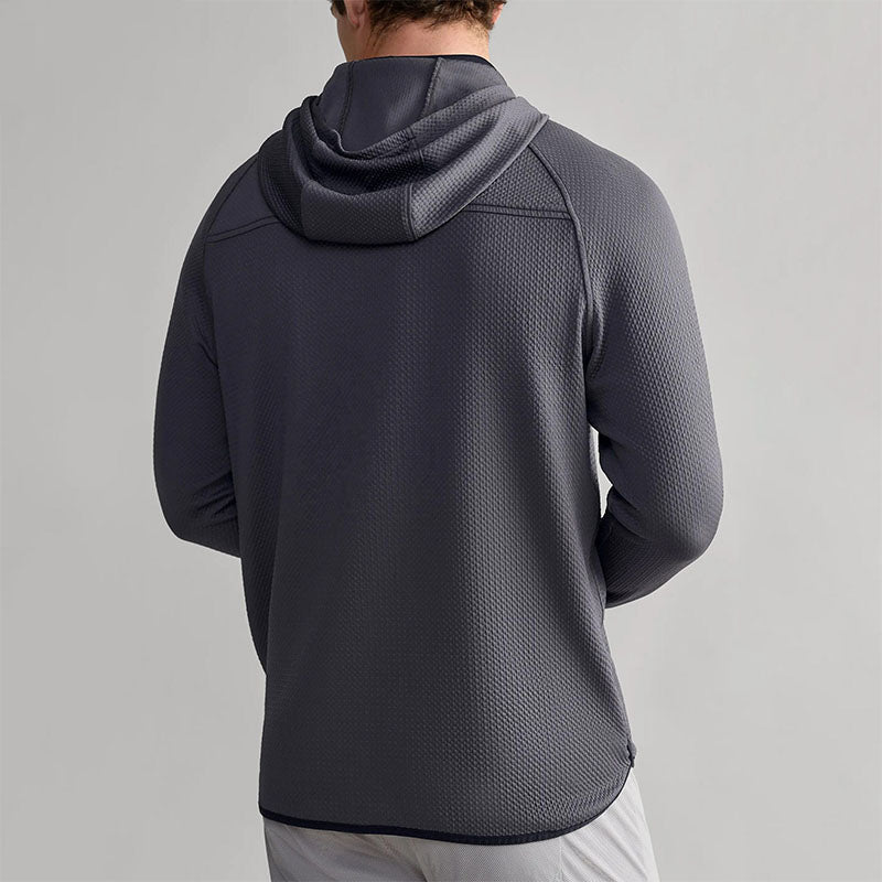 Custom Textured Men’s Golf Hoodie with Raglan Sleeves