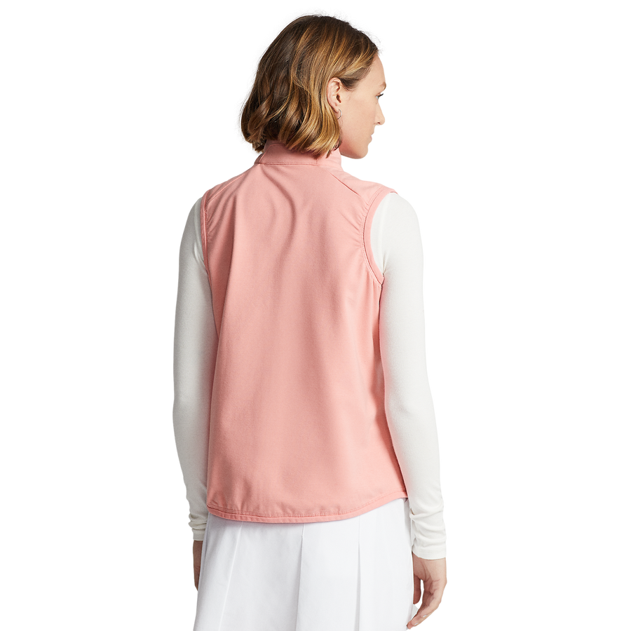 Women's Solid Color Full Zip Golf Vest
