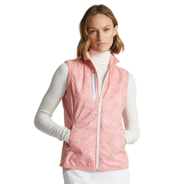 Women's Solid Color Full Zip Golf Vest