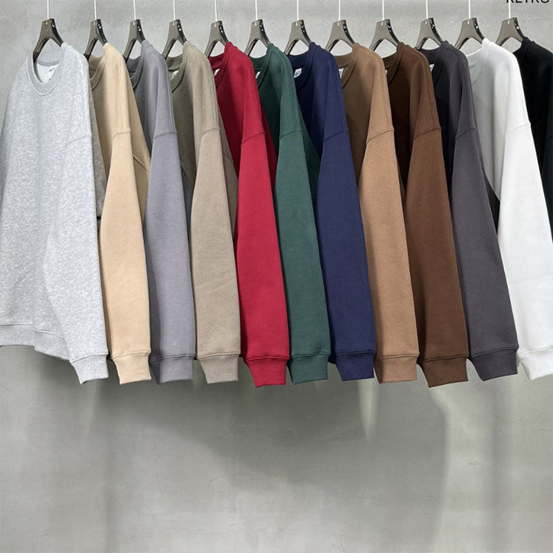 Wholesale Crewnecks Sweatshirts in 500 GSM Oversized Cotton