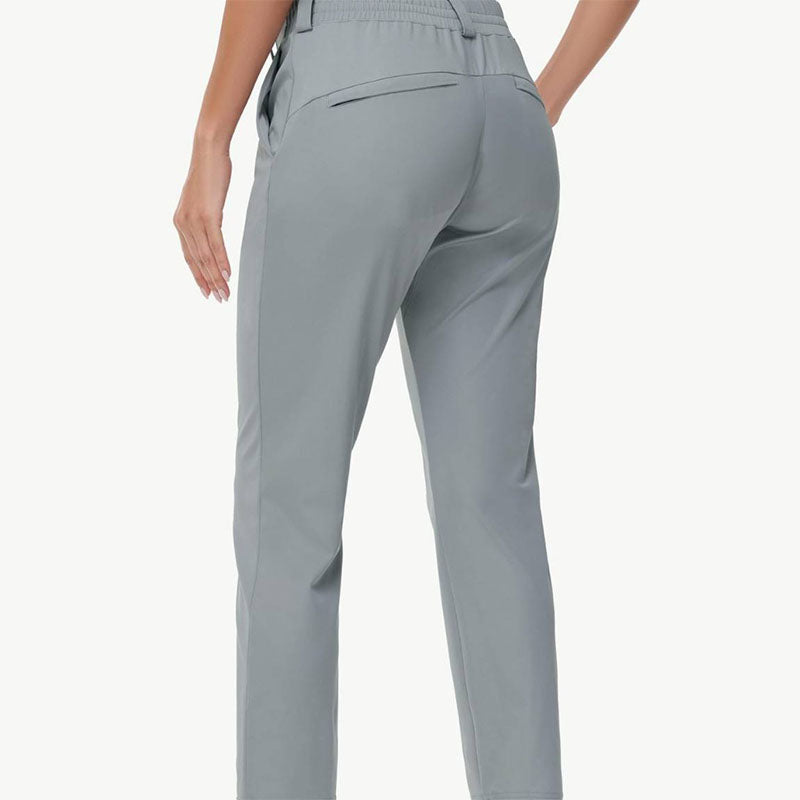 Wholesale Ladies Golf Pants with Pockets in Quick-Dry Stretch Fabric