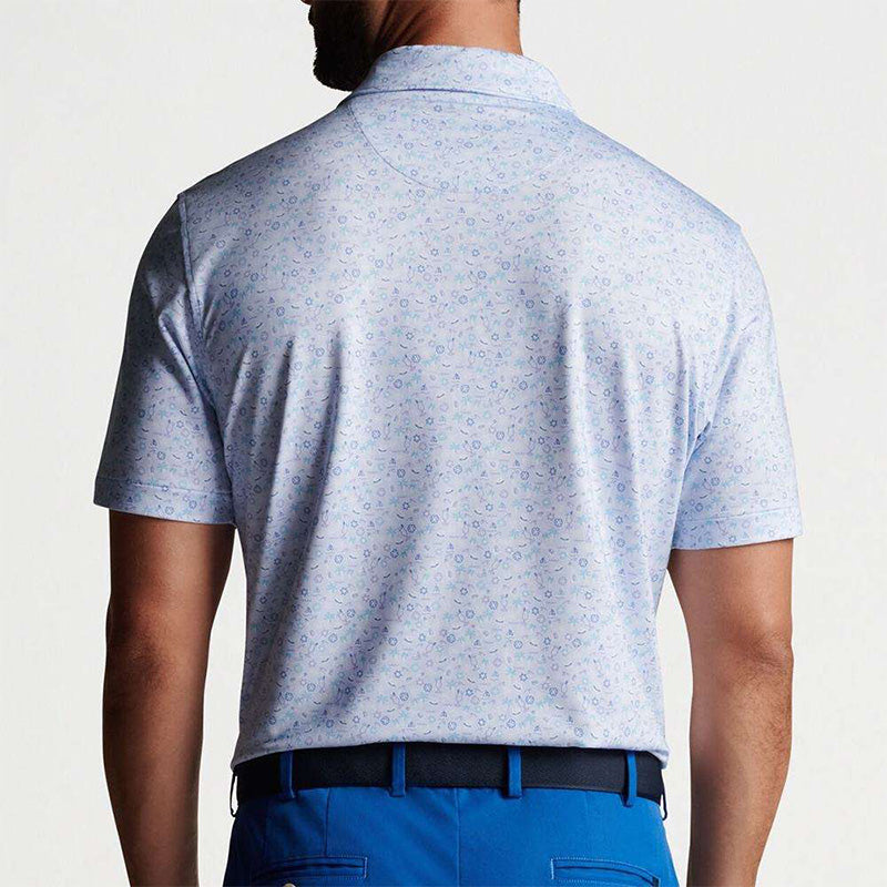 Wholesale Men's Quick-Dry Sublimation Print Golf Polo, 180gsm Jersey