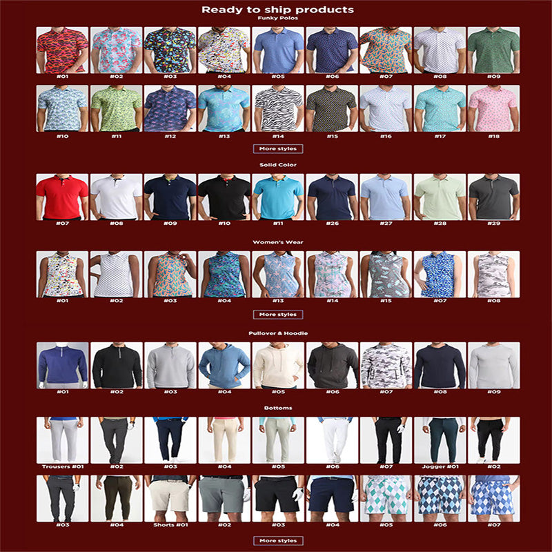 Wholesale Men's Quick-Dry Sublimation Print Golf Polo, 180gsm Jersey