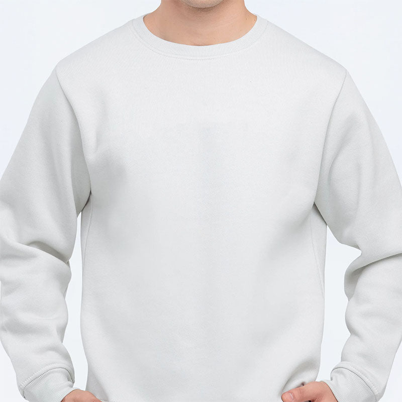 Wholesale Plain Crewneck Sweatshirt in Heavyweight Cotton Fleece