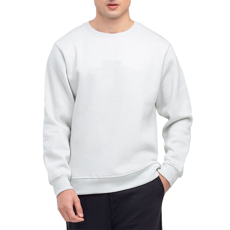 Wholesale Plain Crewneck Sweatshirt in Heavyweight Cotton Fleece