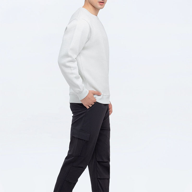 Wholesale Plain Crewneck Sweatshirt in Heavyweight Cotton Fleece