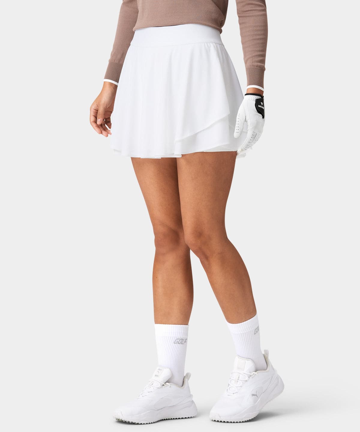 Women's White lightweight Skort