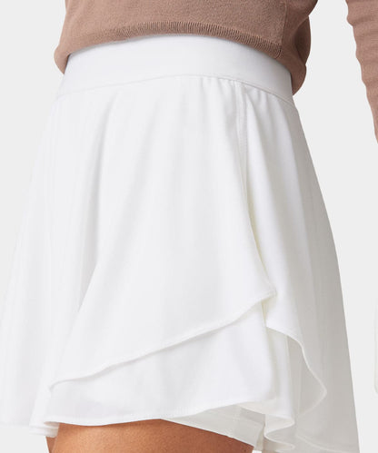 Women's White lightweight Skort