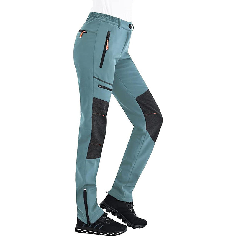 Women’s Waterproof Windproof Softshell Fishing Pants w/ Microfleece | OEM