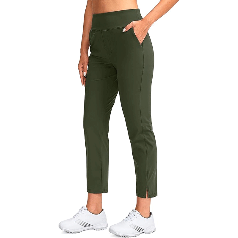 High-Waisted Quick-Dry Women's Golf Pants with Straight-Leg Fit