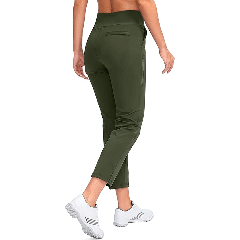 High-Waisted Quick-Dry Women's Golf Pants with Straight-Leg Fit
