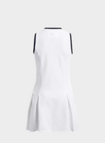 Women's White Zipper Dress