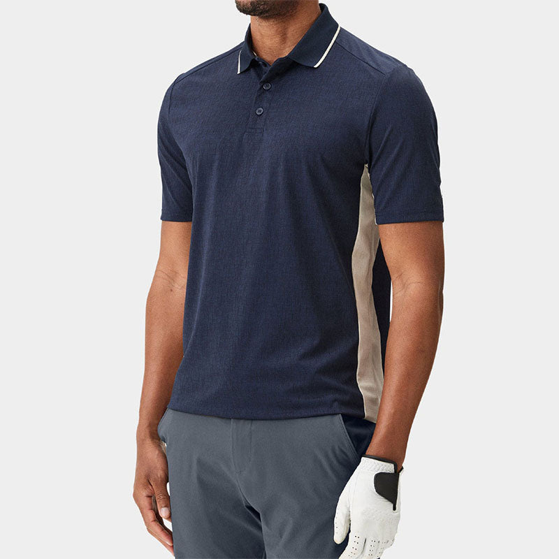 WOPGA Quick-Dry Men's Golf Polo Shirt, 180gsm Polyester/Nylon Knit, OEM/ODM