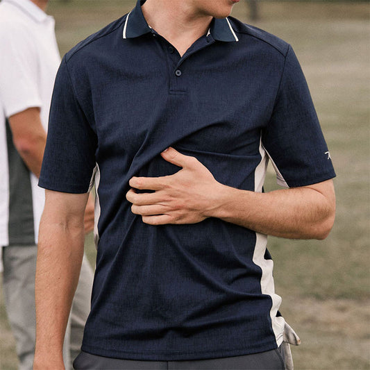 WOPGA Quick-Dry Men's Golf Polo Shirt, 180gsm Polyester/Nylon Knit, OEM/ODM