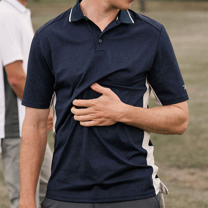 WOPGA Quick-Dry Men's Golf Polo Shirt, 180gsm Polyester/Nylon Knit, OEM/ODM