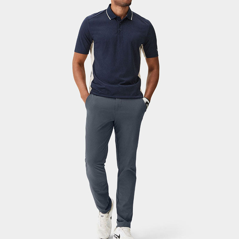 WOPGA Quick-Dry Men's Golf Polo Shirt, 180gsm Polyester/Nylon Knit, OEM/ODM